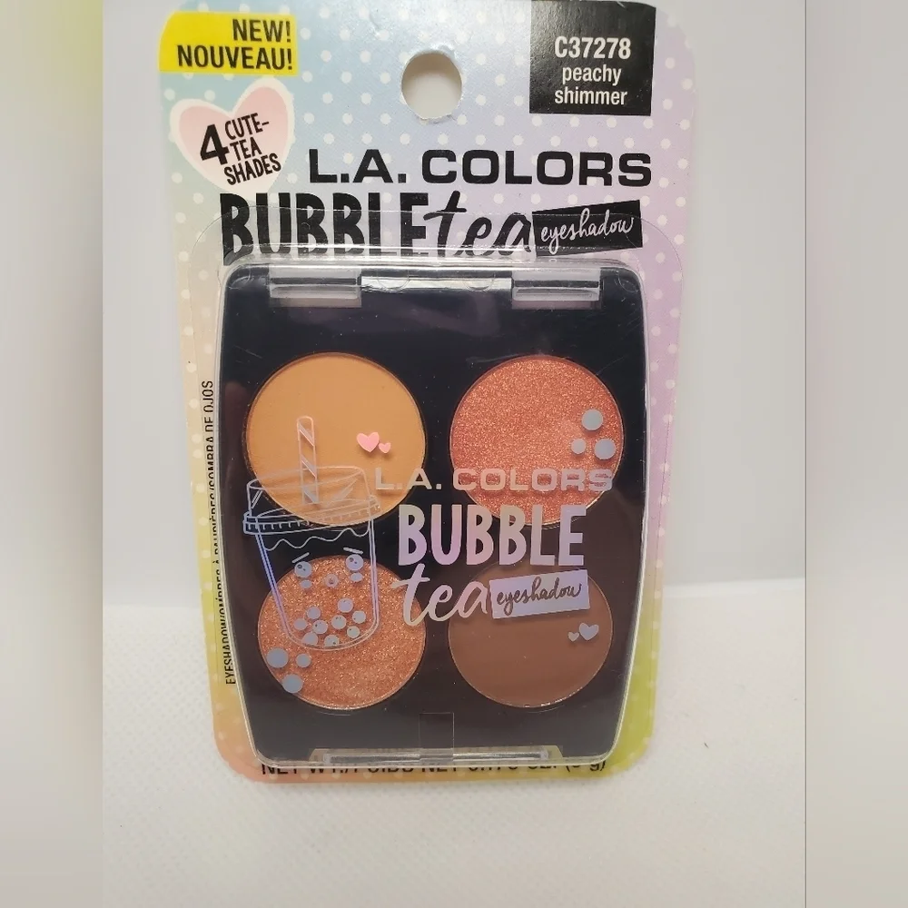 L.A. COLORS “Bubble Tea” Eyeshadow (Peachy Shimmer) Orange